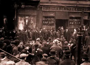 Panic Prints: Police keep order during a run on the Adolf Mandel Bank on New York City's Lower East Side