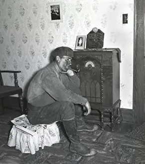 Mining Prints: Polish-American miner, covered with coal dust