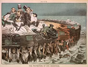 Vanderbilt Prints: Political carton, THE PROTECTORS OF OUR INDUSTRIES