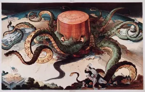 Corruption Prints: Political cartoon entitled Next