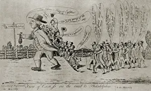 Journey Prints: Political cartoon shows Pennsylvania Senator