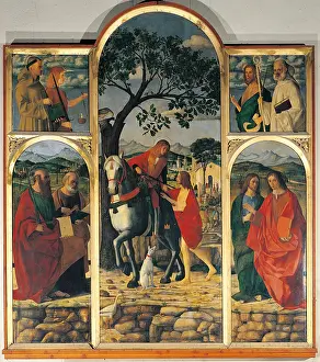 Archangel Prints: Polyptich of St Martin, by Lattanzio da Rimini