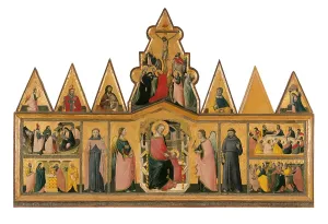 Altarpiece Prints: Polyptych, Madonna, Saints and Scenes from the Life of Christ