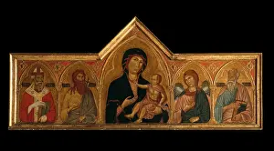 John The Baptist Prints: Polyptych, by Manfredino da Pistoia