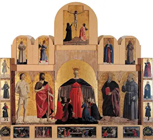 Polyptych of the Misericordia (or Virginn of the Mercy), by Pietro di Benedetto dei Franceschi known as Piero della Francesca, 1454 about, 15th Century, tempera and oil on canvas