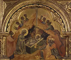 Hands Clasped Prints: Polyptych of Saint Chiara, by Paolo Veneziano