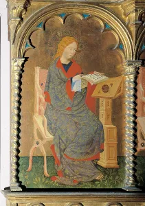 Mixed Media Prints: Polyptych of SantElena, by Michele di Matteo