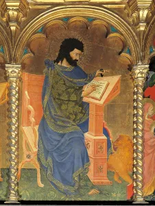 Black Hair Prints: Polyptych of SantElena, by Michele di Matteo