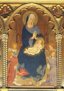 Mixed Media Prints: Polyptych of SantElena, by Michele di Matteo