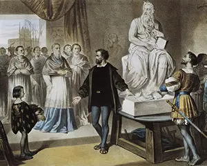 Papal Prints: Pope Julius II visiting the studio of Michelangelo
