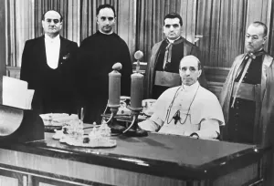 Bishops Prints: Pope Pius XII made a radio appeal for peace on November 8, 1940 during World War II