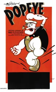Animated Prints: POPEYE, stock Brazilian poster, 1937
