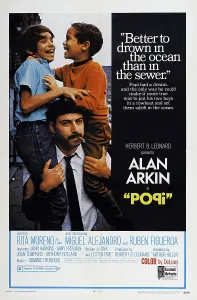 2014 Prints: POPI, US poster, from left: Reuben Figueroa, Alan Arkin, Miguel Alejandro, 1969