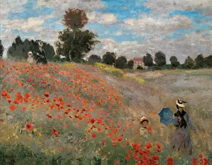 Walk Prints: The Poppy Field, by Claude Monet