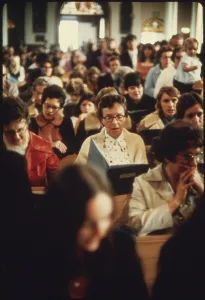 Minnesota Prints: Popular Folk Guitar Mass at the New Ulm Cathedral. Ca. 1973-75