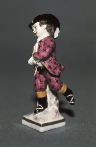Boot Prints: Porcelain of Berlin with Ice skater's figure (18th c)