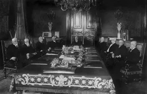 Upper Class Prints: Porfirio Diaz, President of Mexico, with his Cabinet, c 1900-1910