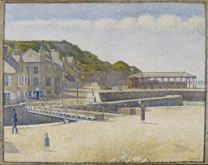 Impressionism Prints: Port-en-Bessin, 1888, by Georges Seurat