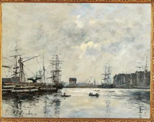 1888 Prints: The Port of Le Havre (Dock of La Barre)