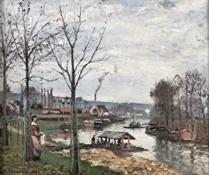 Work Prints: Port-Marly near Pontoise. The washing house