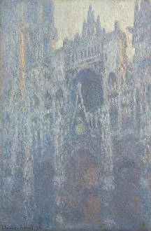 Lcgr1606 Prints: Portal of Rouen Cathedral in Morning Light