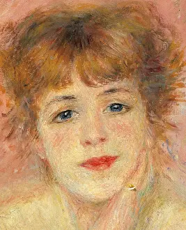 Hand On Chin Prints: Portrait of the Actress Jeanne Samary