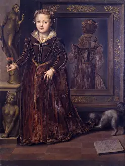 Reflection Prints: Portrait of Anna Eleanor Sanvitales aged four (Ritratto di Anna Eleonora Sanvitale all'et di quattro anni)