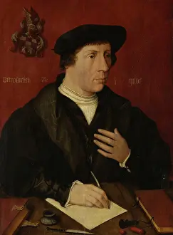 Businessman Prints: Portrait of an Anonymous Man, by Jan Jansz Mostaert