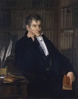 Books Prints: Portrait of Bartolomeo Gamba, by Francesco Roberti