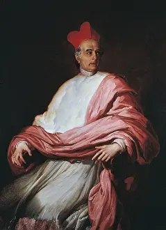 Neoclassicism Prints: Portrait of the Cardinal Antonio Tosti