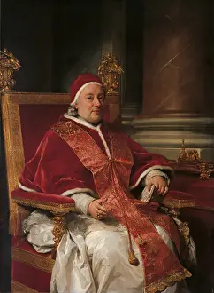 Armchair Prints: Portrait of Clement XIII, by Anton Raphael Mengs