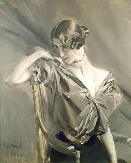 Belt Prints: Portrait of Cleo de Mrode (Ritratto di Cleo de Mrode)