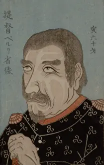 60 70 Years Old Prints: Portrait of Commodore Matthew Perry by Ikoku Ochibe Kago