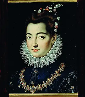 Jewel Prints: Portrait of a Dame, by Jacopo Zucchi, ca