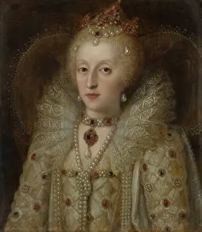 Anonymous Prints: Portrait of Elizabeth I, Queen of England