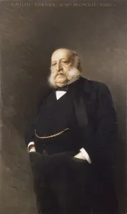 Businessman Prints: Portrait of Emilio Treves, by Vittorio Matteo Corcos