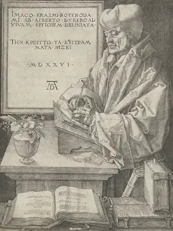 Scholar Prints: Portrait of Erasmus by Albrecht Durer