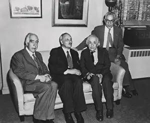 Physicists Prints: Portrait of four famous nuclear physicists