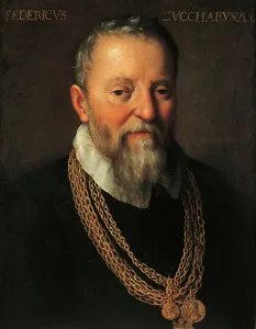 Gray Hair Prints: Portrait of Federico Zuccari, by Fede Galizia