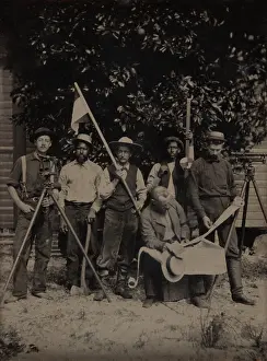Engineers Prints: Portrait of a US Geological Survey crew of six men