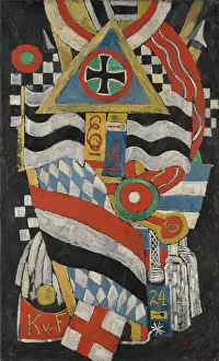 Memorial Prints: PORTRAIT OF A GERMAN OFFICIER, by Marsden Hartley, 1914, American painting, oil on canvas