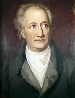Portrait of Goethe, by Heinrich Chrisoph Kolbe, 18th - 19th Century, oil on canvas - Germany, Frankfurt, Frankfurter Goethe-Haus. Whole artwork view. Portrait of the writer