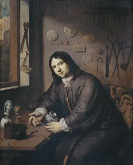 Artisan Prints: Portrait of a Goldsmith, by Anonymous, c