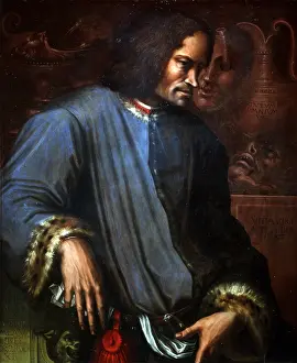 Gentleman Prints: Portrait of Lorenzo de Medici, by Giorgio Vasari
