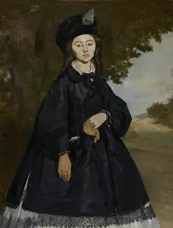 Portrait of Madame Brunet, by Edouard Manet, c.1861-63, French impressionist painting, oil on canvas