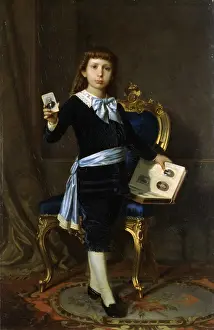Noble Prints: Portrait of the Malmignati Leoni child with photograph album