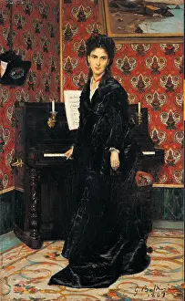 Wall Paper Prints: Portrait of Mary Donegani, by Giovanni Boldini