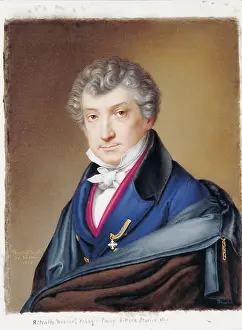 Painter Prints: Portrait of Pelagio Palagi, by Pietro Bagatti Valsecchi