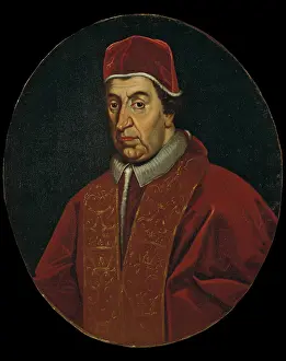 Band Prints: Portrait of Pope Clement XI Albani