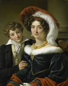 Shawl Prints: Portrait of Rudolphina Wilhelmina Elizabeth de Sturler